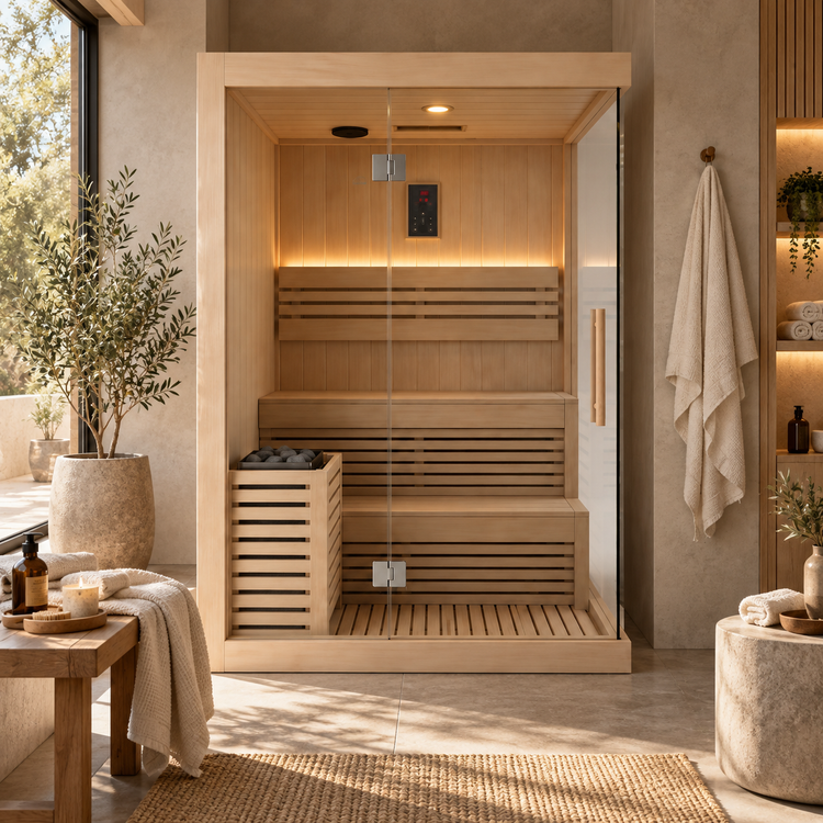 CenturaHeat 2 Person Canadian Hemlock Indoor Sauna 