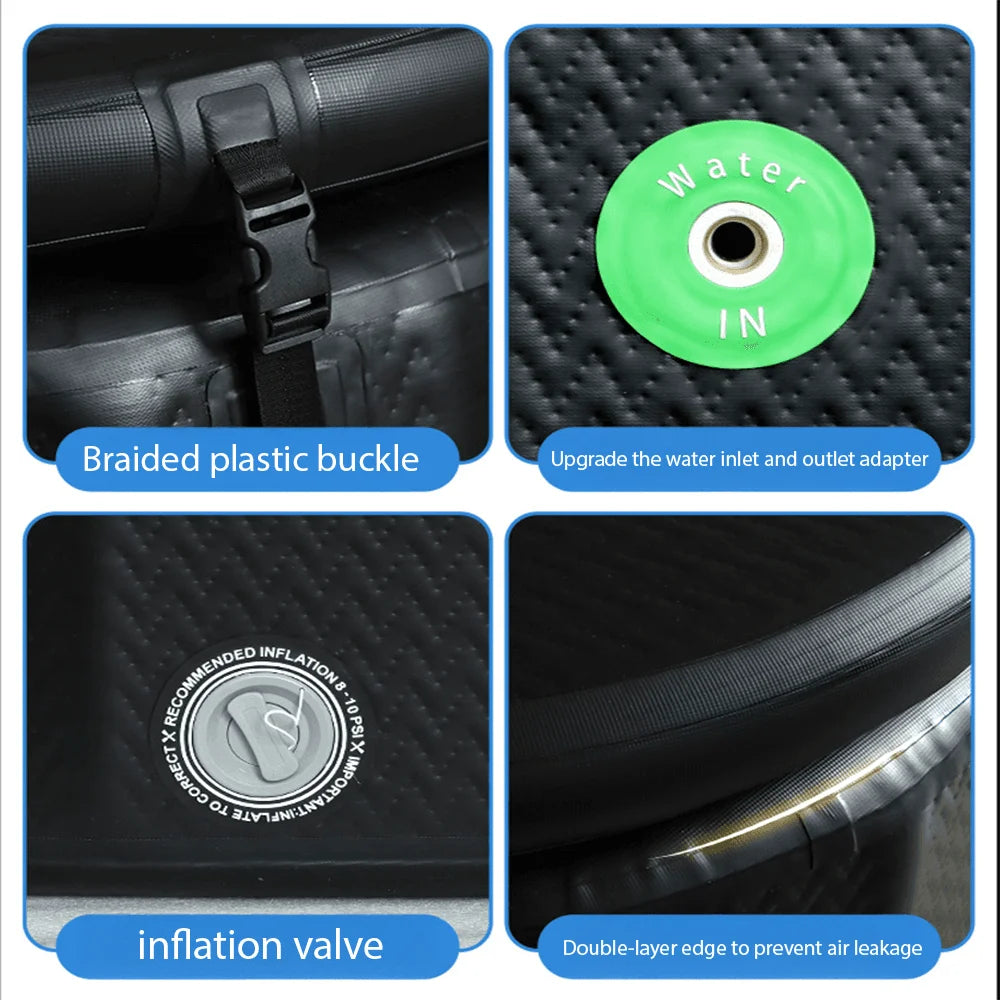 Inflatable Ice Bath Tub for Cold Plunge Therapy – 1–2 Person Recovery Pool