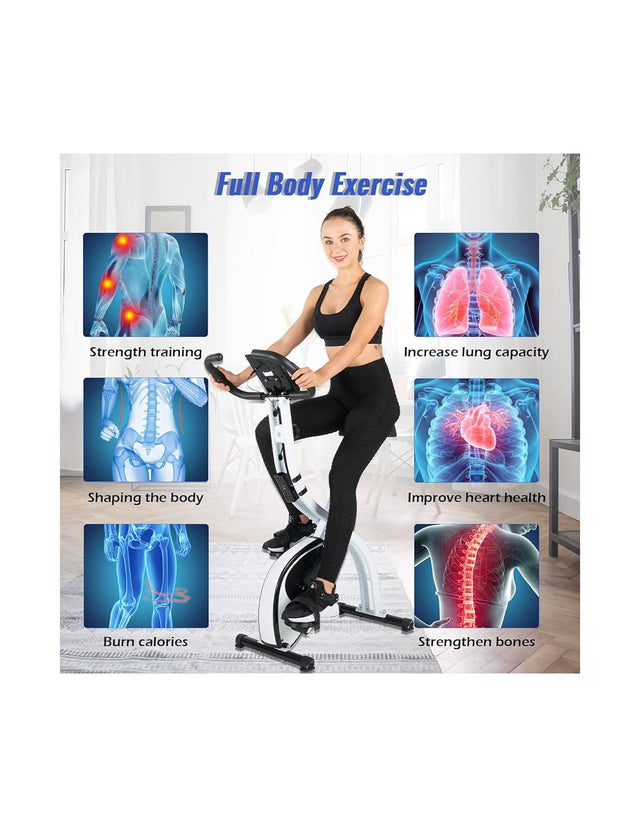 Foldable Magnetic X‑Bike Exercise Bike